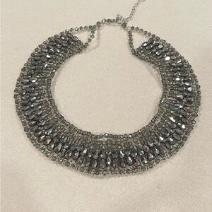 Elegant Silver Statement Necklace